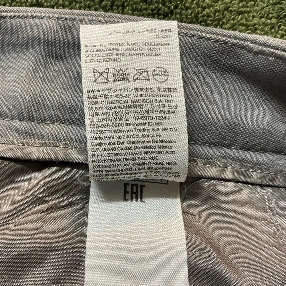 Banana Republic Heritage Collection Viscose Linen Wide-Leg Gray Pants Size 6